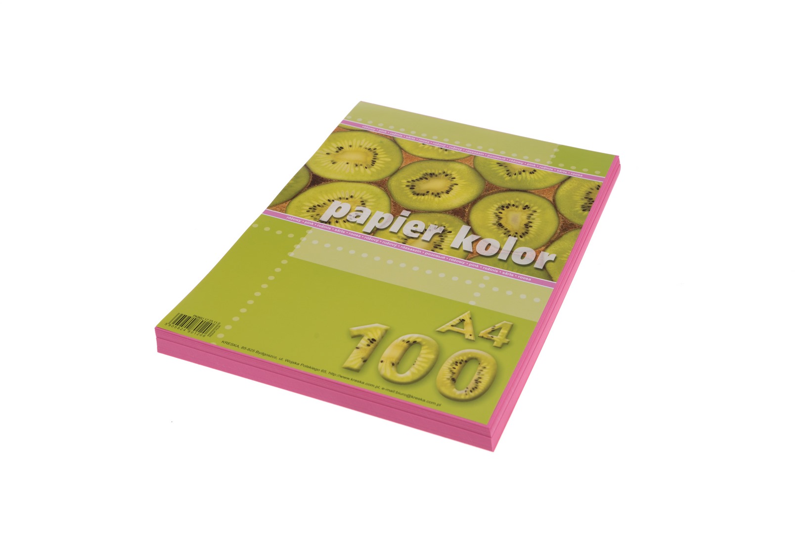 Papier ksero A4 80g 100ark. różowy Kreska